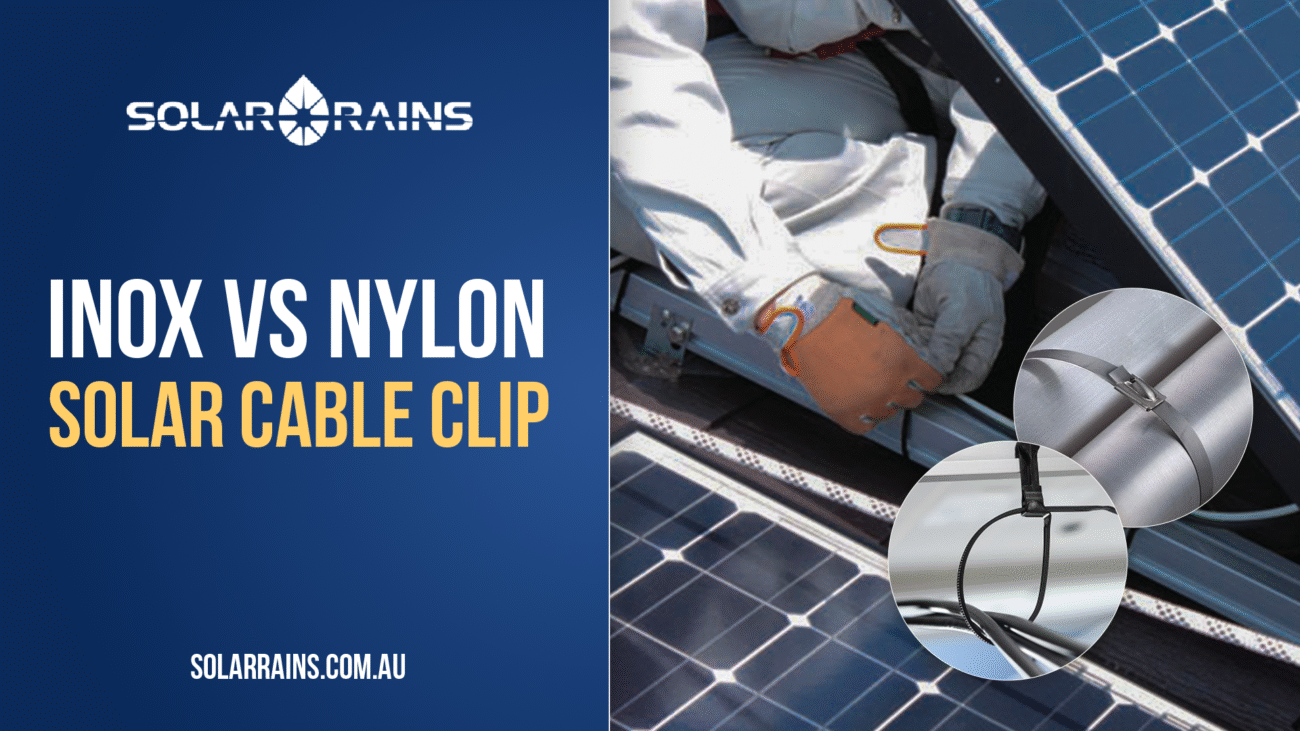 Inox vs nylon solar cable clip