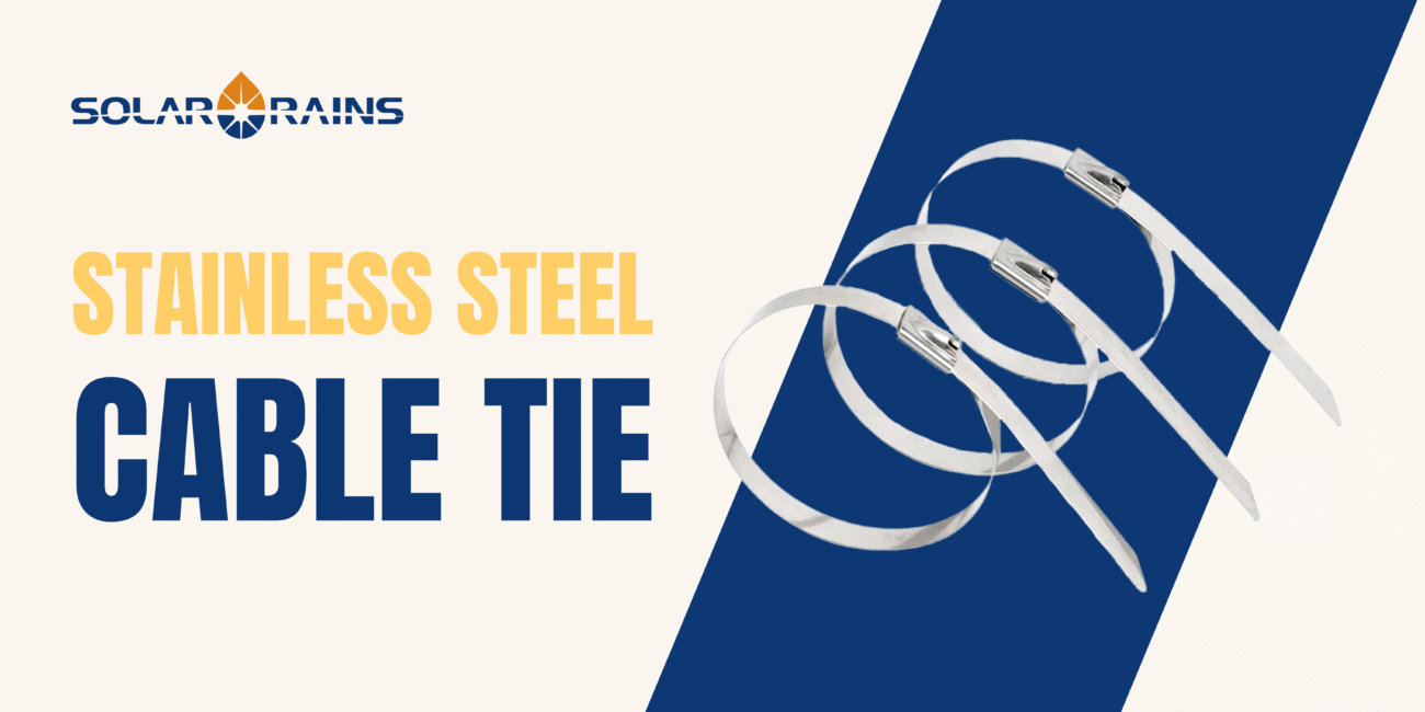 inox stainless steel cable ties at solar rains