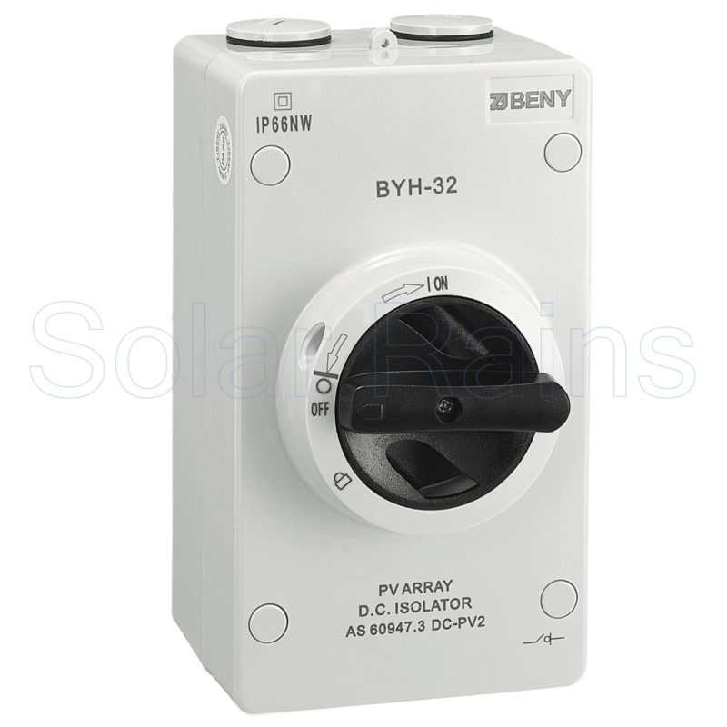 ZJ Beny BYH Series Non-polarity DC Isolator Switch, 1000V, 32A