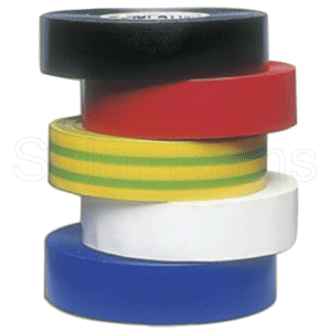 PVC Elect Insulation Tape Rainbow, 5 Rolls Pack