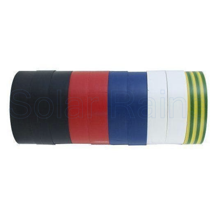 PVC Elect Insulation Tape Rainbow, 5 or 10 Rolls Pack - Image 2
