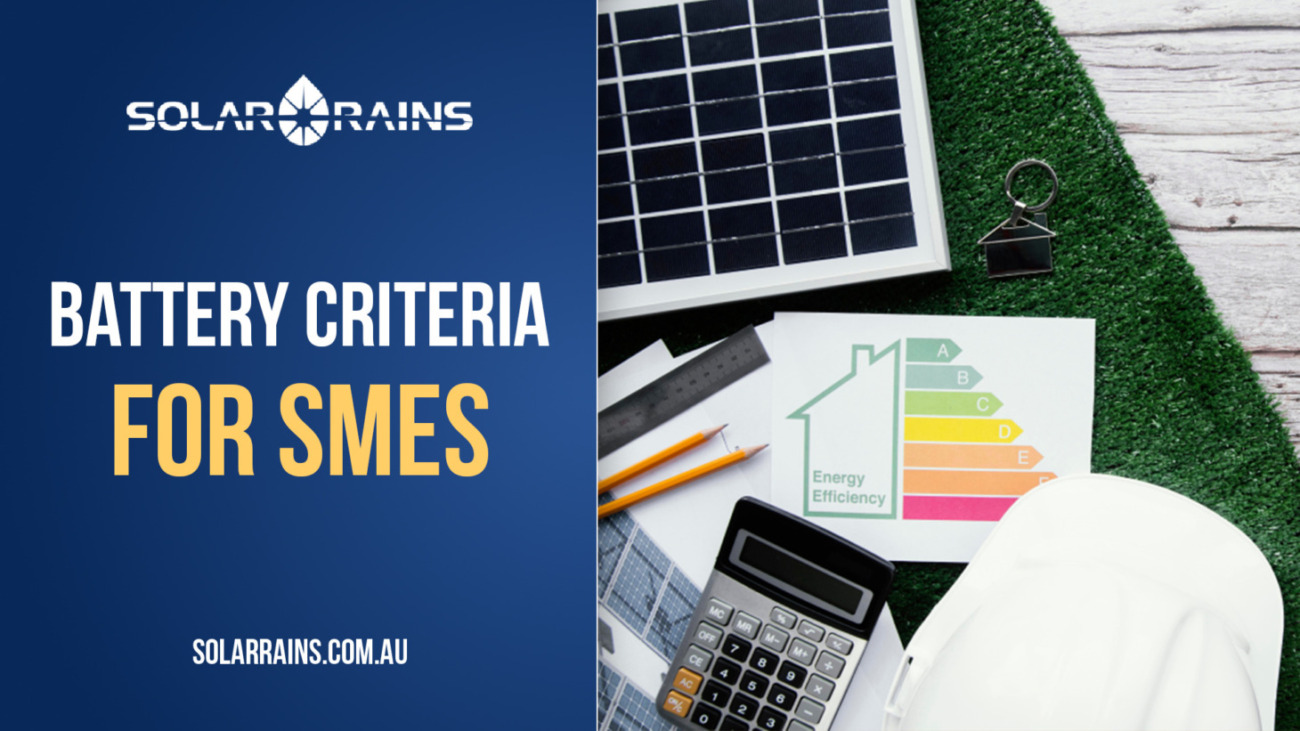 Key Battery Criteria for Small and Medium-Sized Businesses solar battery system
