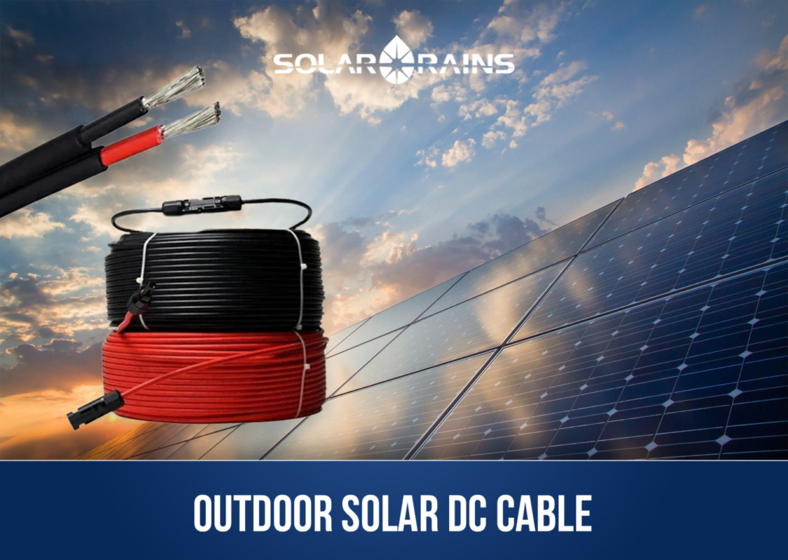 outdoor dc solar cable and solar panel