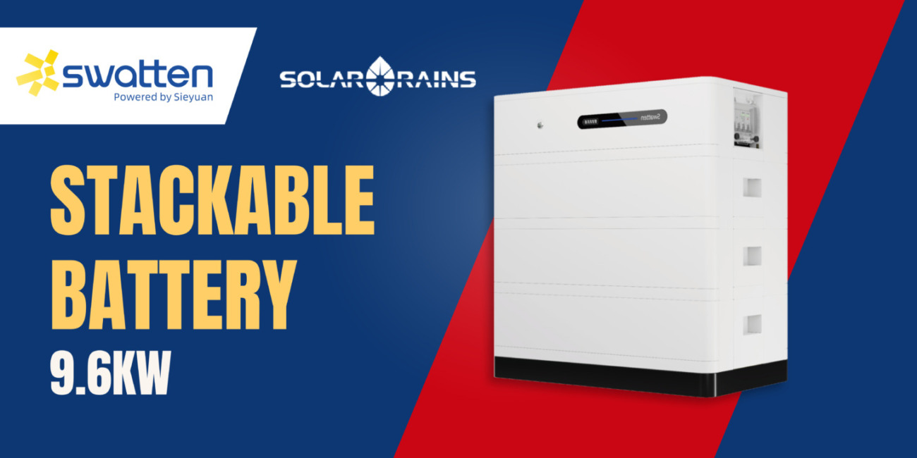 swatten stackble battery with 9.6kw