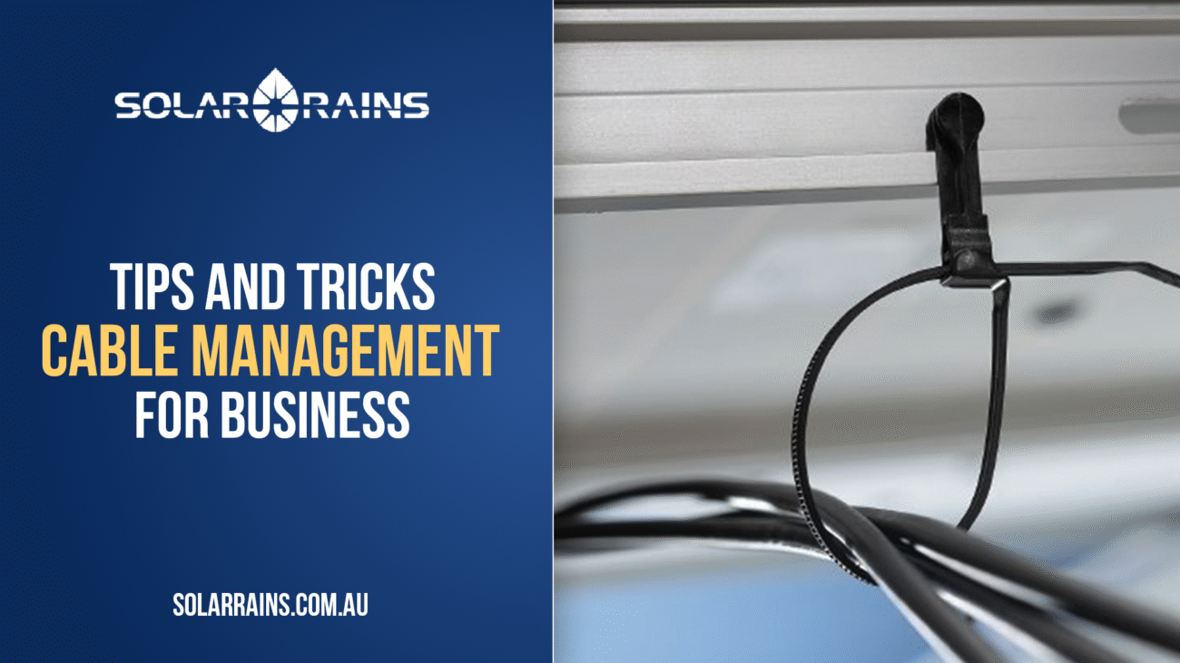 Solar Cable Management and Protection for solar panel at Solar Rains