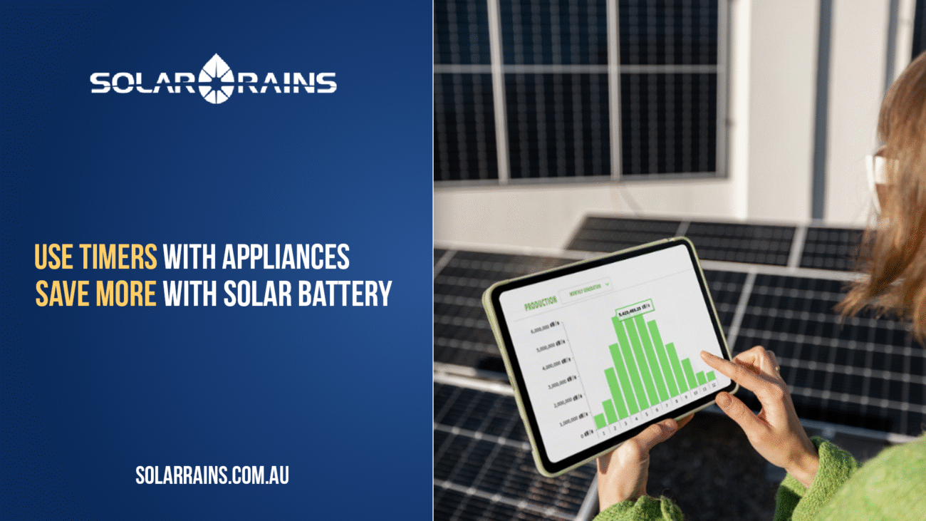 use timers with solar battery