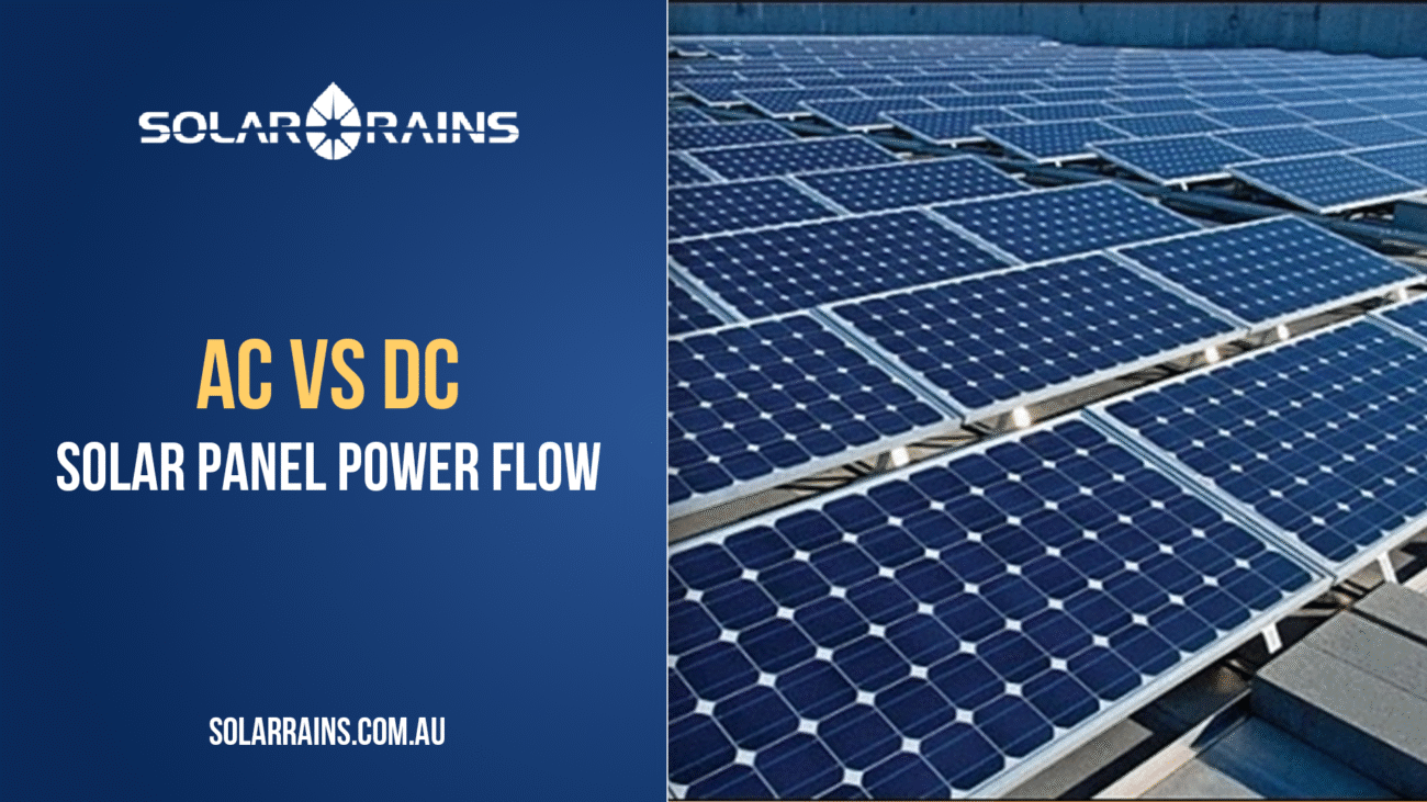 ac and dc solar panel power flow
