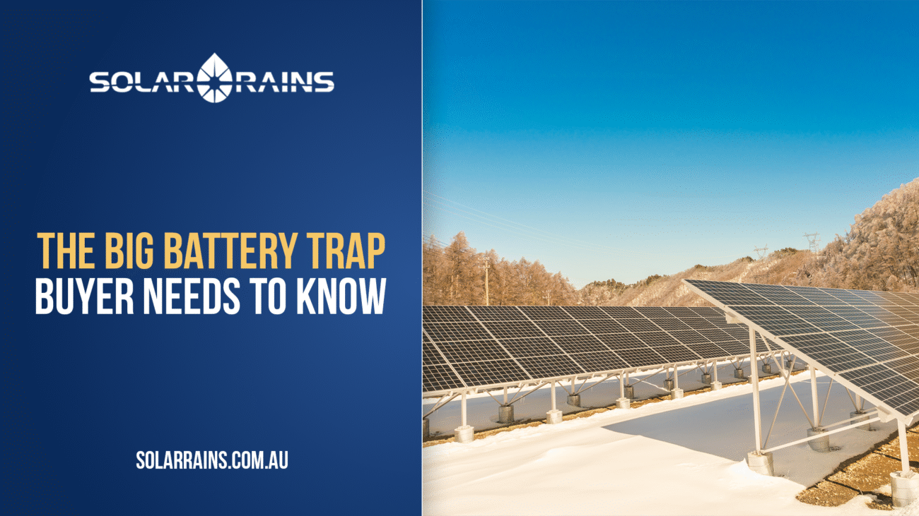 The Big Solar Battery Trap
