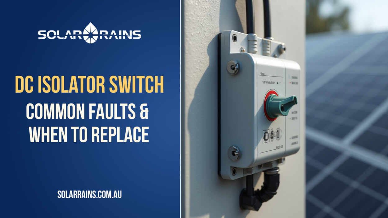 Dc isolator switch: What it does in solar systems and when to replace it?