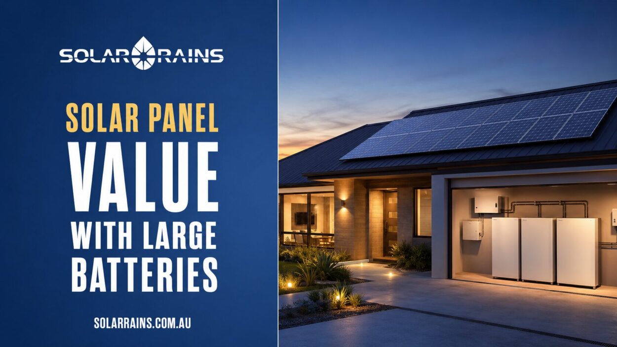 Solar Panel Value With Large Batteries