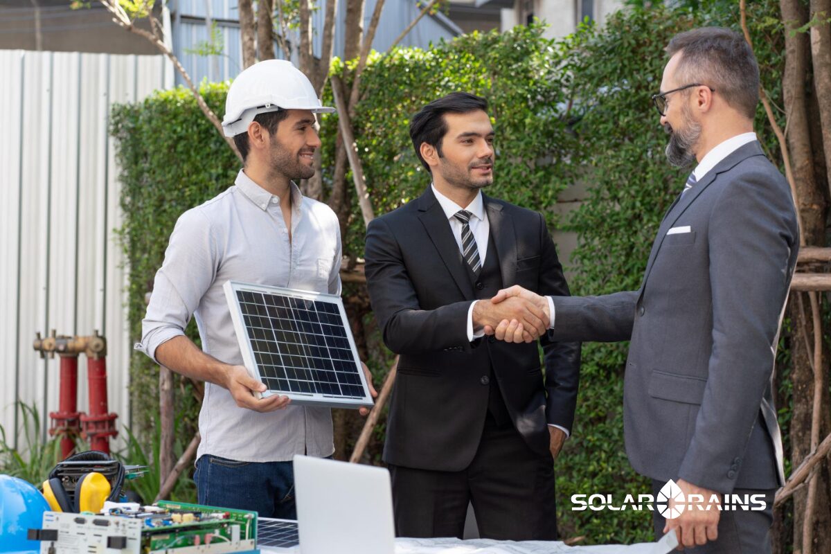 A solar supplier and a solar company can both be part of a solar or battery project