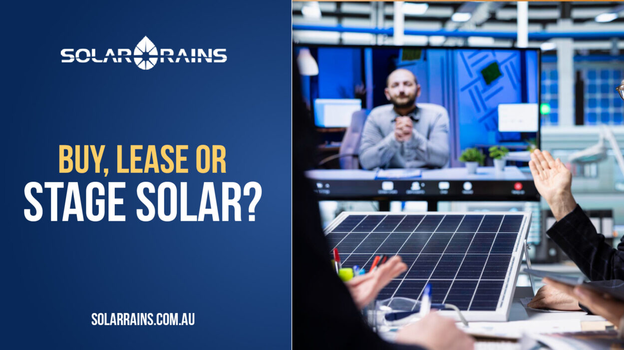 Solar battery finance should match how the business wants to manage cashflow