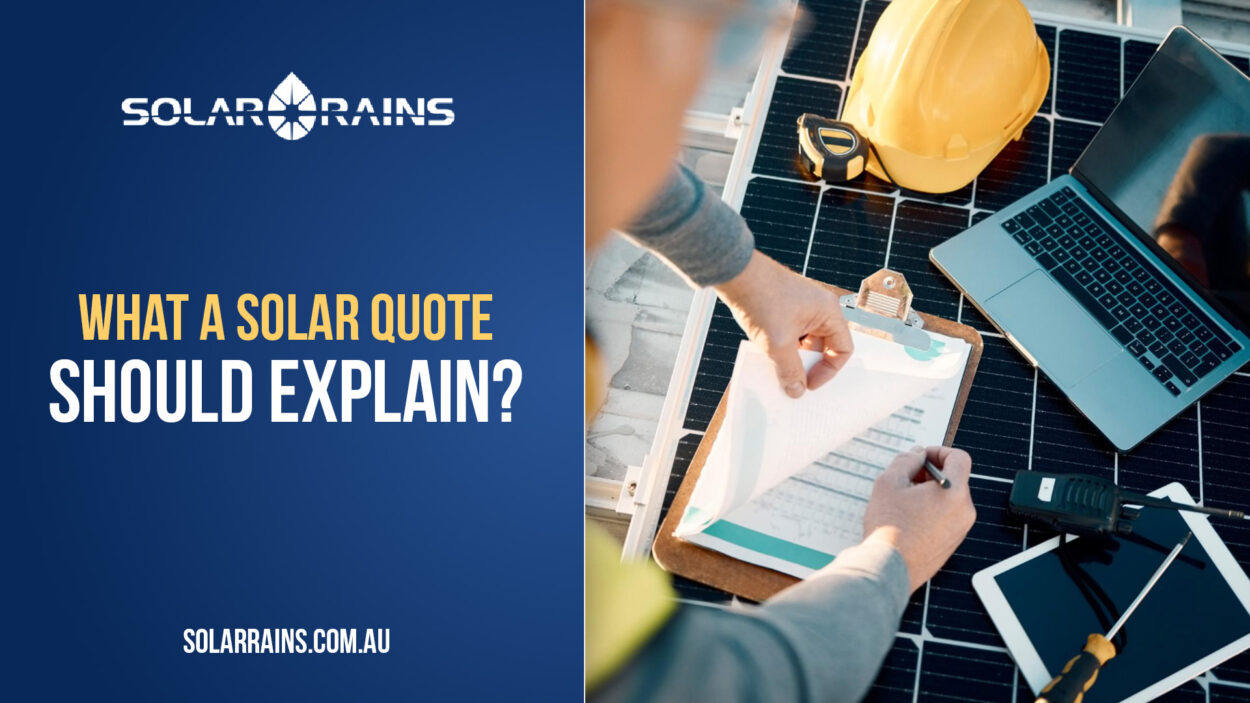 What a Solar Quote Should Explain